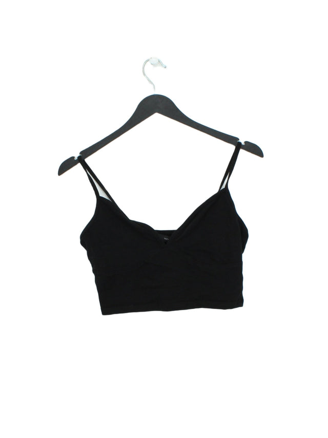 New Look Women's T-Shirt UK 10 Black Cotton with Elastane