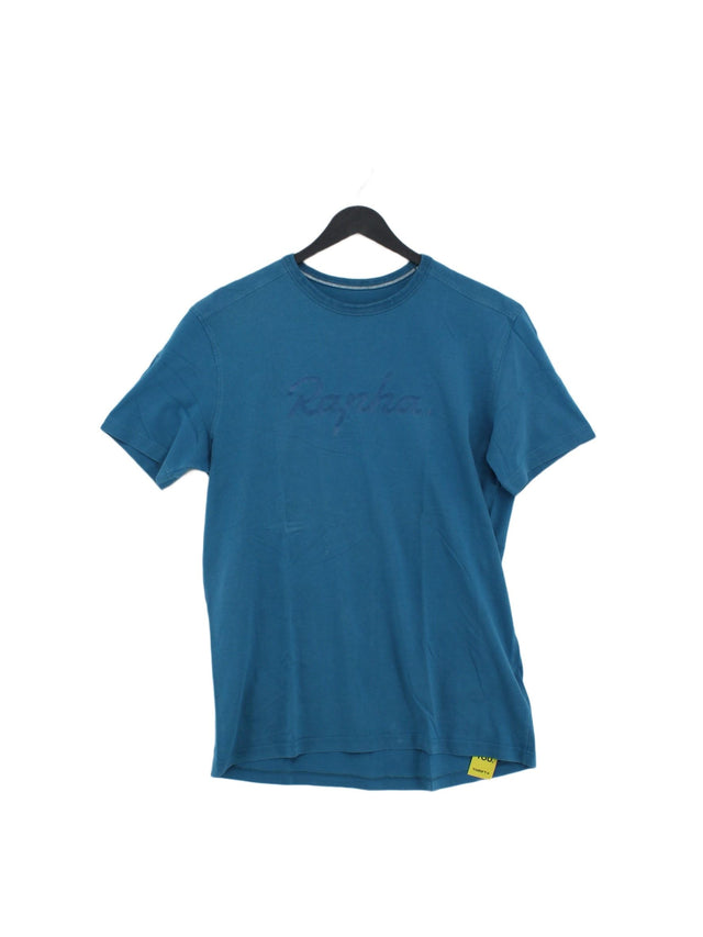 Rapha Women's T-Shirt L Blue 100% Cotton