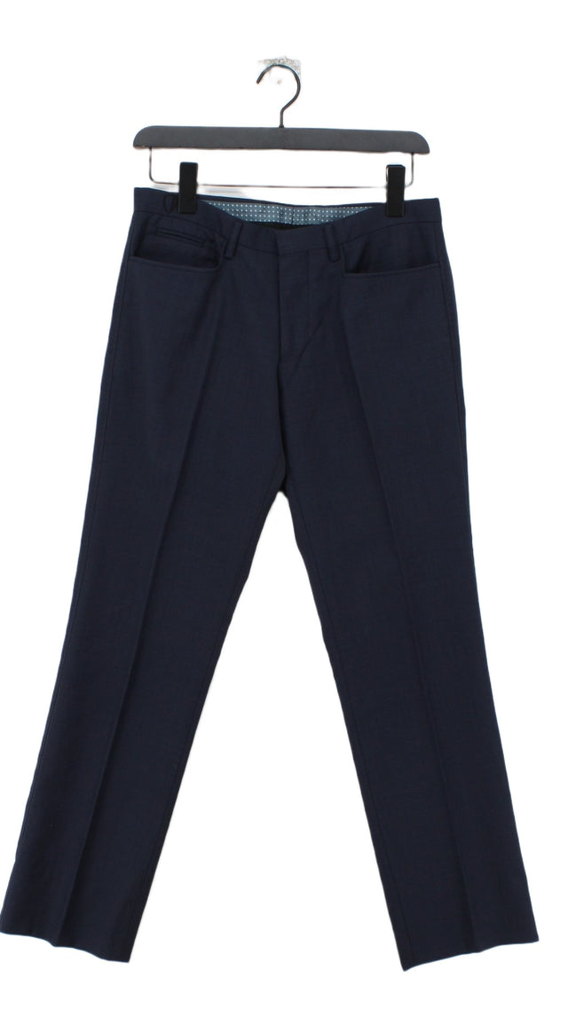 Ben Sherman Women's Trousers W 30 in; L 28 in Blue 100% Polyester
