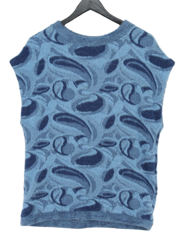 Zara Women's Jumper S Blue Polyamide with Polyester, Viscose
