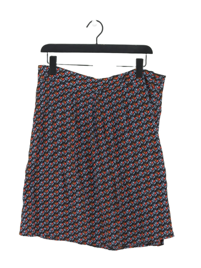 Seasalt Women's Midi Skirt UK 12 Blue 100% Viscose