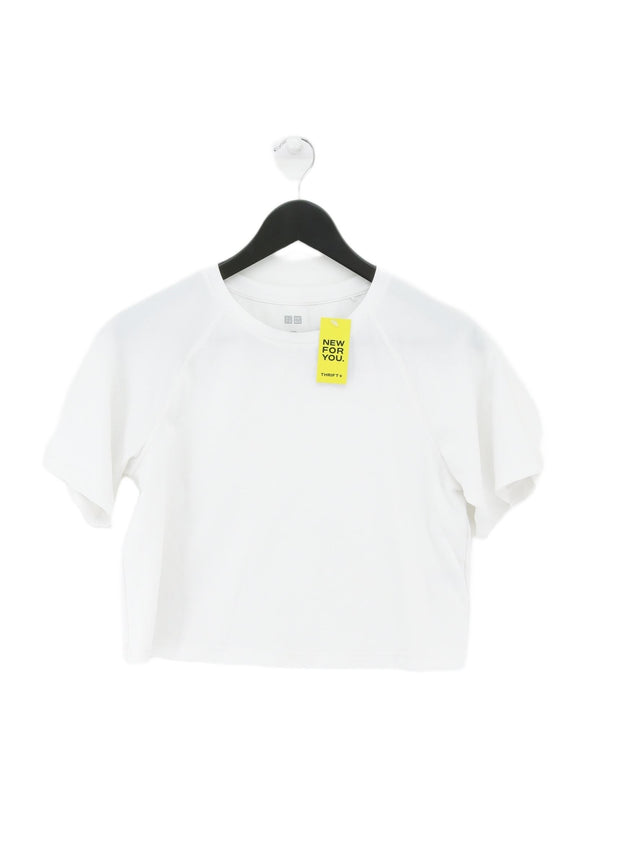 Uniqlo Women's T-Shirt XS White Polyester with Other