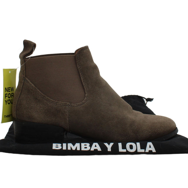 Bimba Y Lola Women's Boots UK 4 Brown 100% Other
