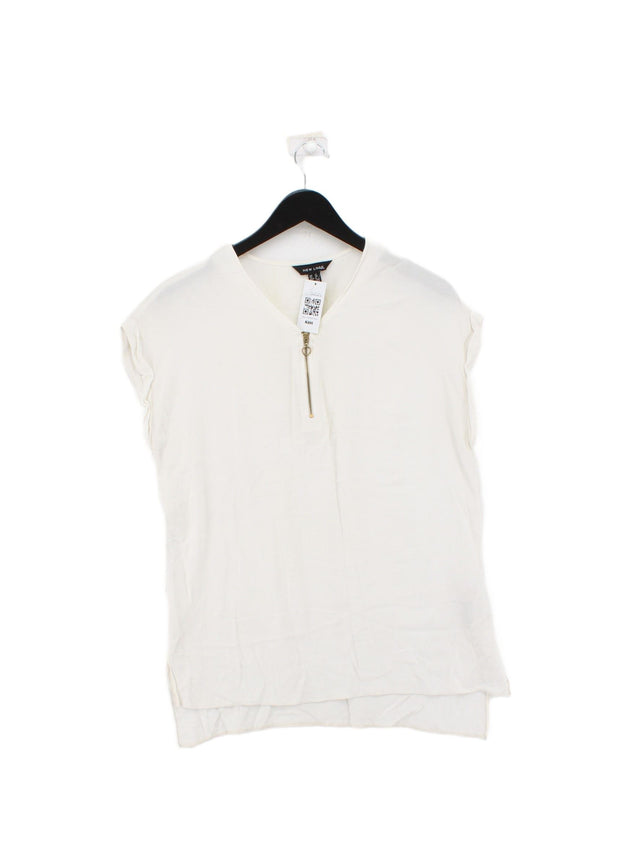 New Look Women's Top UK 12 White 100% Viscose