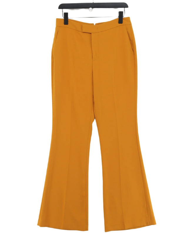Zara Women's Suit Trousers M Orange 100% Polyester