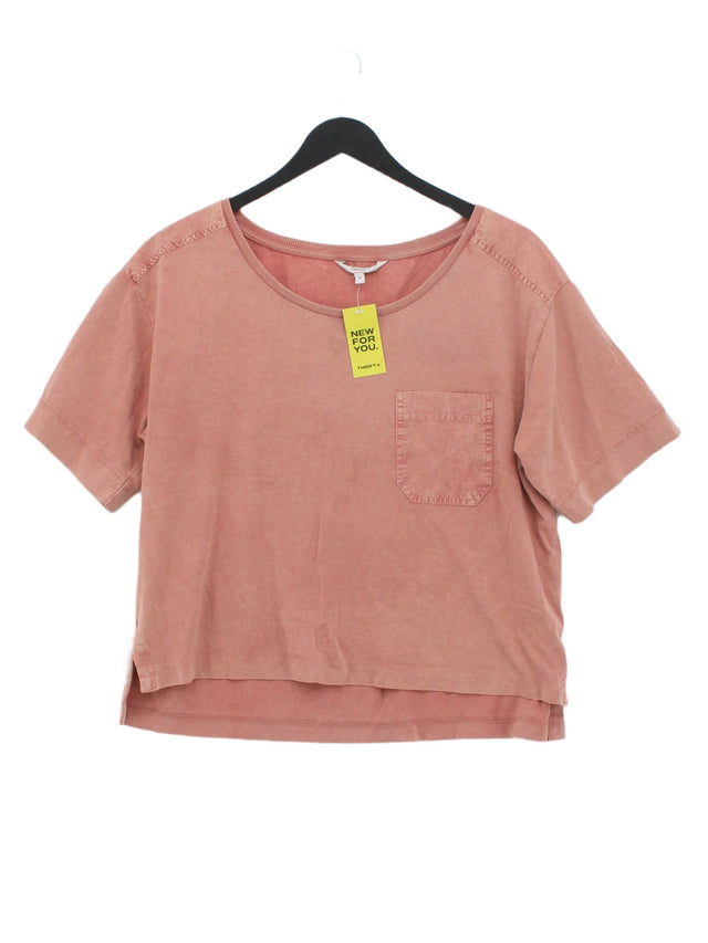 Next Women's T-Shirt UK 12 Pink 100% Cotton