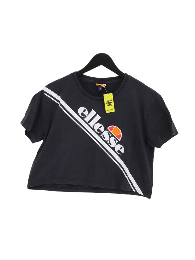 Ellesse Women's T-Shirt UK 12 Black 100% Other
