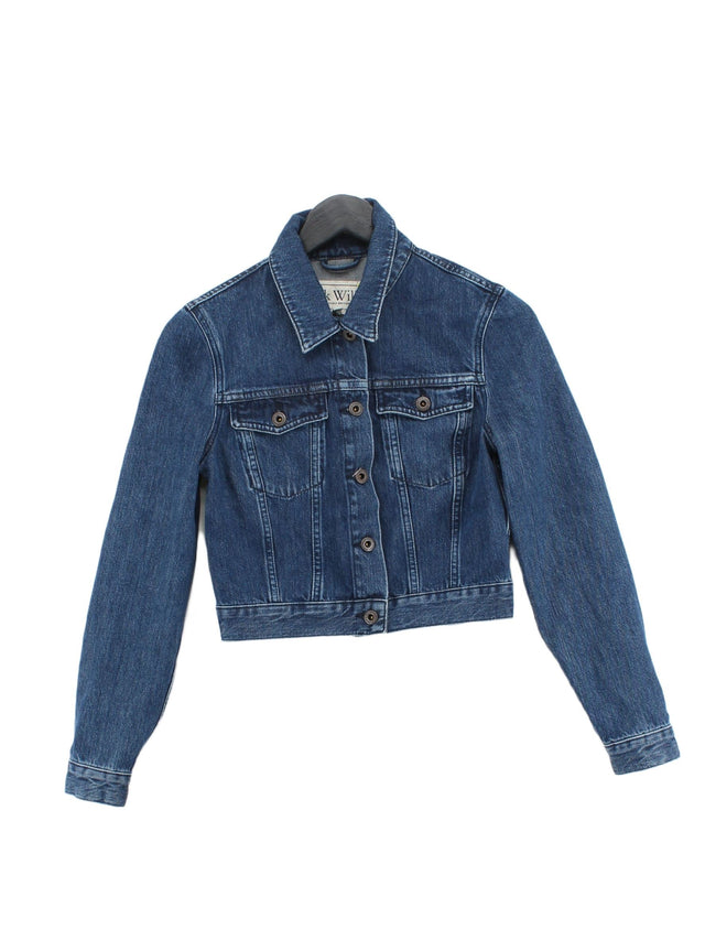 Jack Wills Women's Jacket UK 8 Blue 100% Cotton