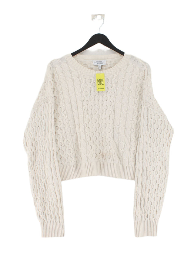 & Other Stories Women's Jumper M Cream Wool with Cotton