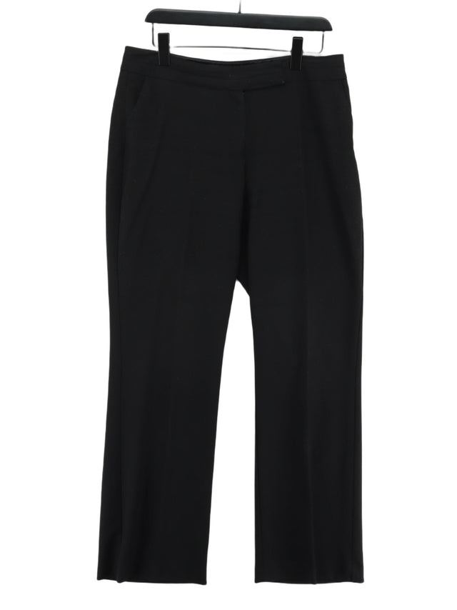 Monsoon Women's Suit Trousers UK 14 Black Polyester with Elastane, Viscose