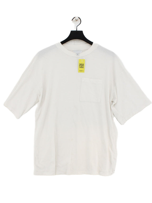 Topshop Women's T-Shirt S White 100% Cotton