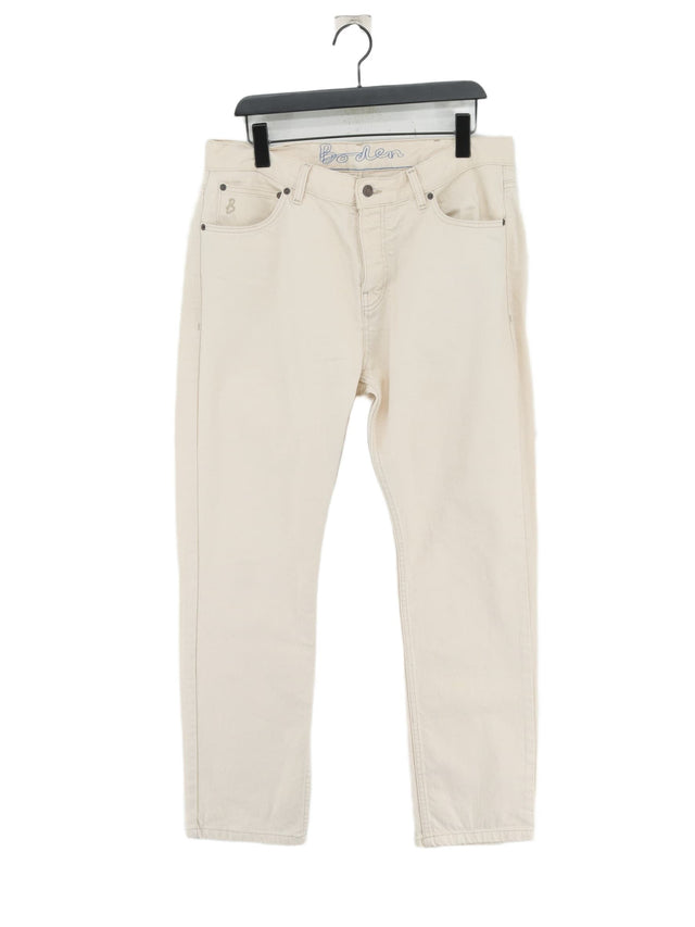 Boden Men's Jeans W 35 in Cream 100% Cotton