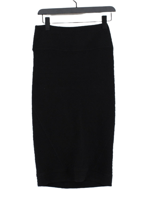IRO Women's Midi Skirt UK 14 Black Acrylic with Elastane, Polyester