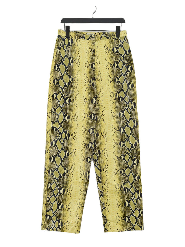 Mistress Rocks Women's Trousers L Yellow Other with Polyester, Rayon