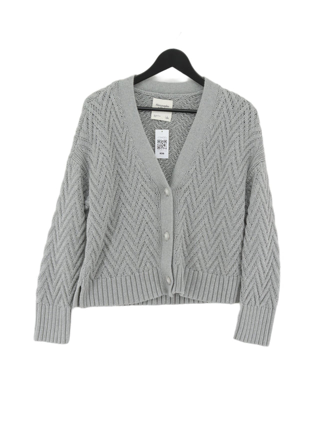 Abercrombie & Fitch Women's Cardigan L Grey 100% Other