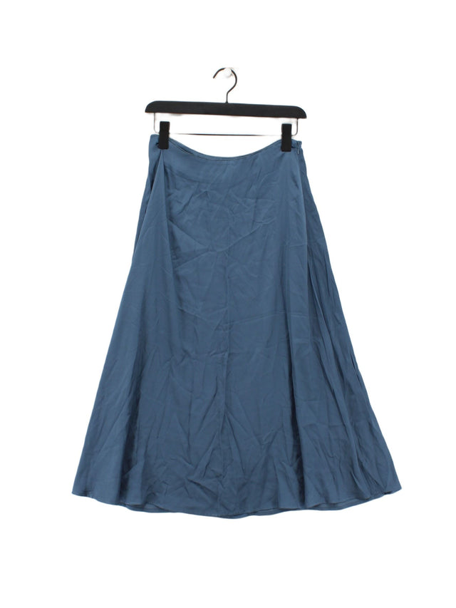 Part Two Women's Midi Skirt W 36 in Blue 100% Viscose