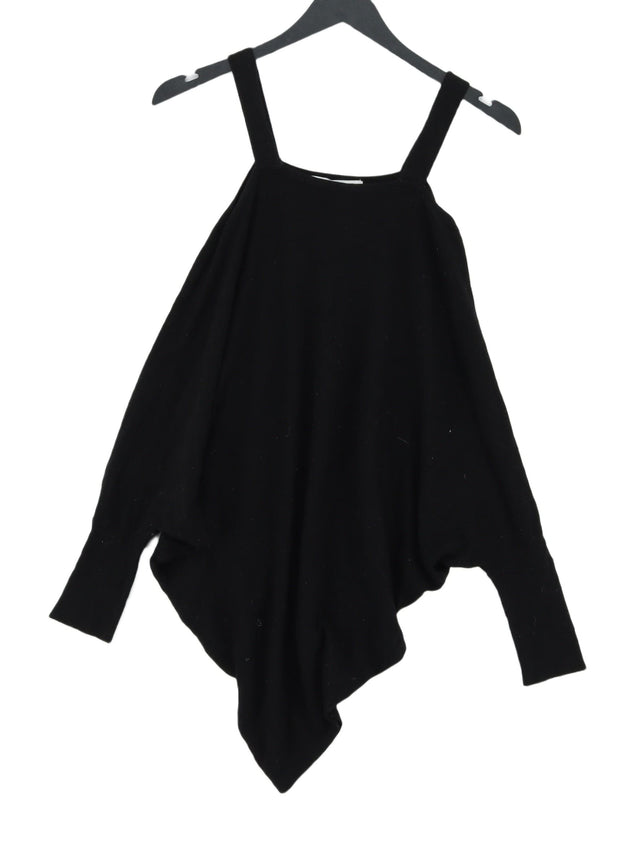 Zara Knitwear Women's Jumper S Black Viscose with Nylon