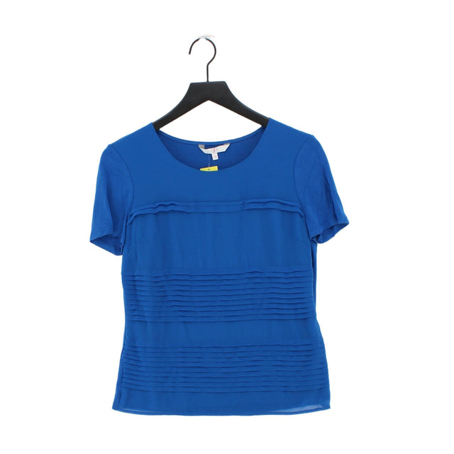 Jasper Conran Women's T-Shirt UK 10 Blue Viscose with Elastane, Polyester