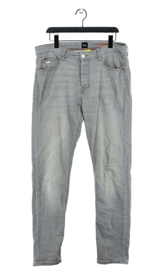 Hugo Boss Men's Jeans W 36 in; L 34 in Grey Cotton with Elastane