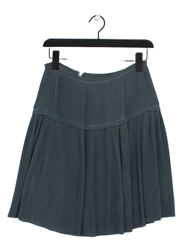 Reiss Women's Mini Skirt UK 8 Grey Polyester with Viscose