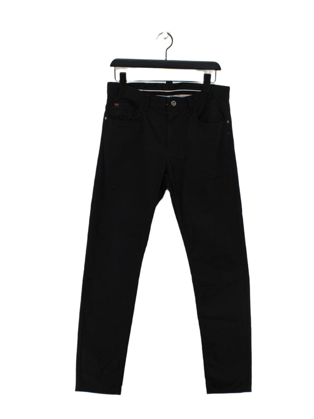 Zara Men's Jeans W 31 in Black Cotton with Elastane