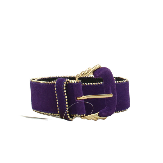 French Connection Women's Belt S Purple 100% Polyester