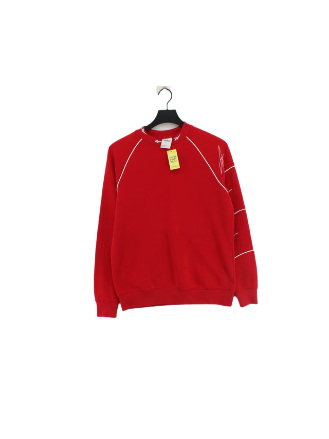 Reebok Women's Jumper S Red Polyester with Elastane