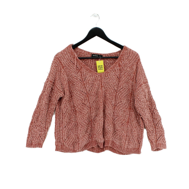 Stradivarius Women's Jumper S Pink 100% Polyester