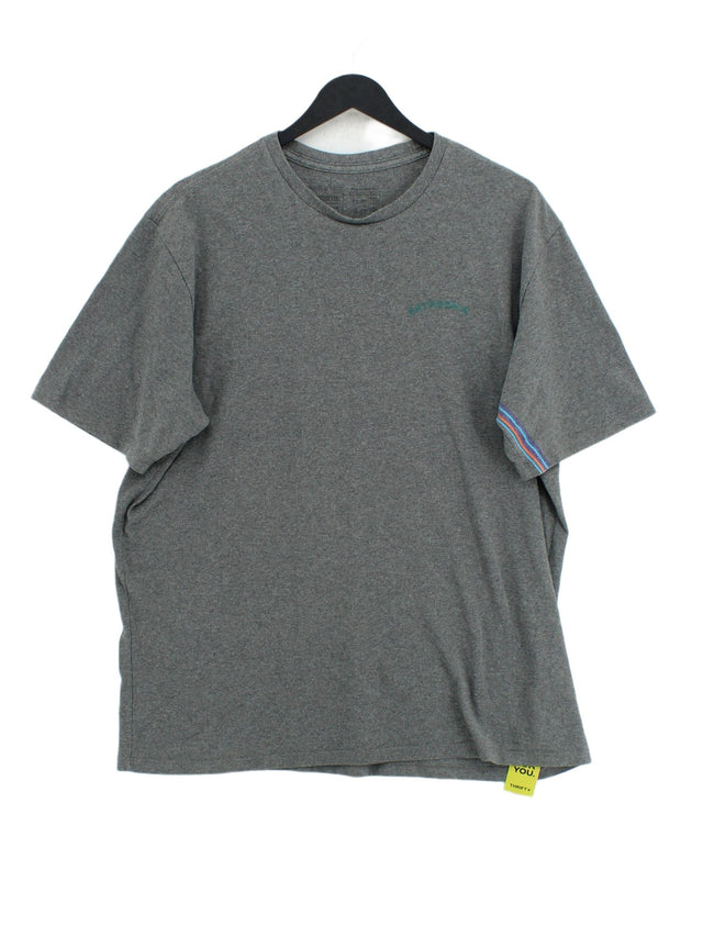 Patagonia Men's T-Shirt L Grey Cotton with Polyester