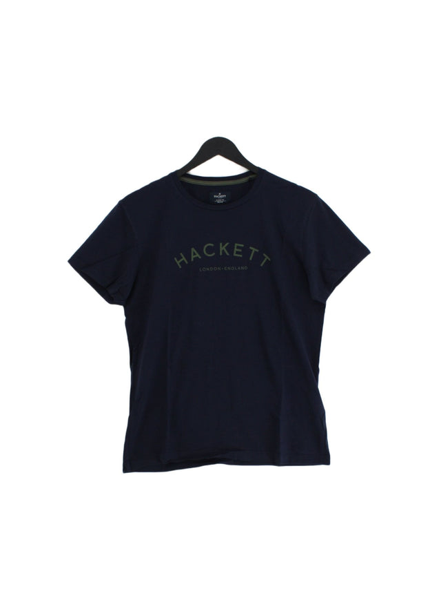 Hackett Men's T-Shirt M Blue 100% Cotton