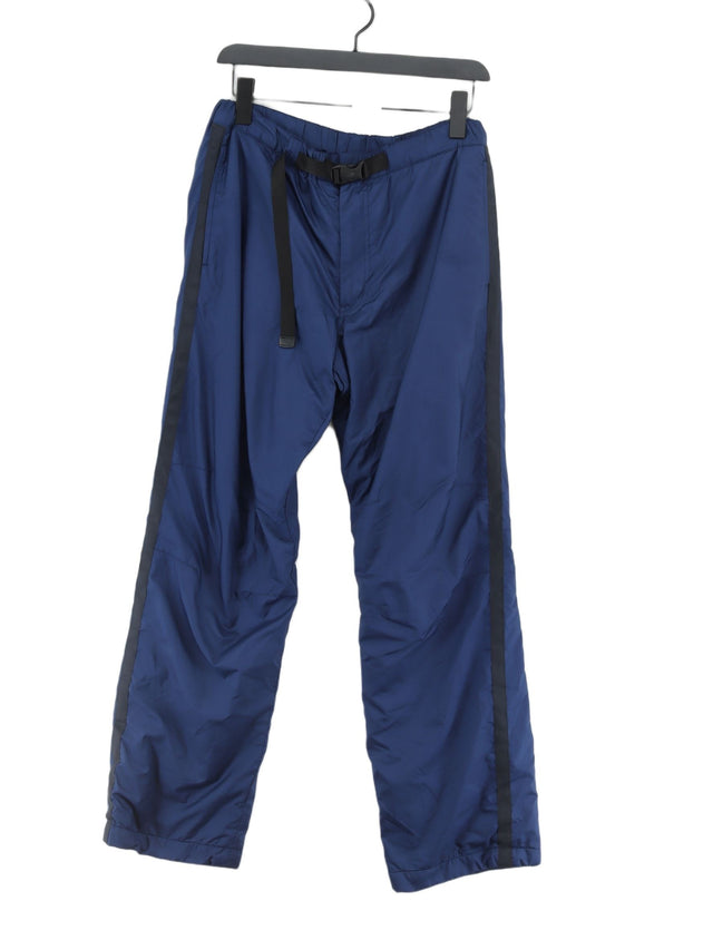 Uniqlo Men's Trousers M Blue 100% Polyester