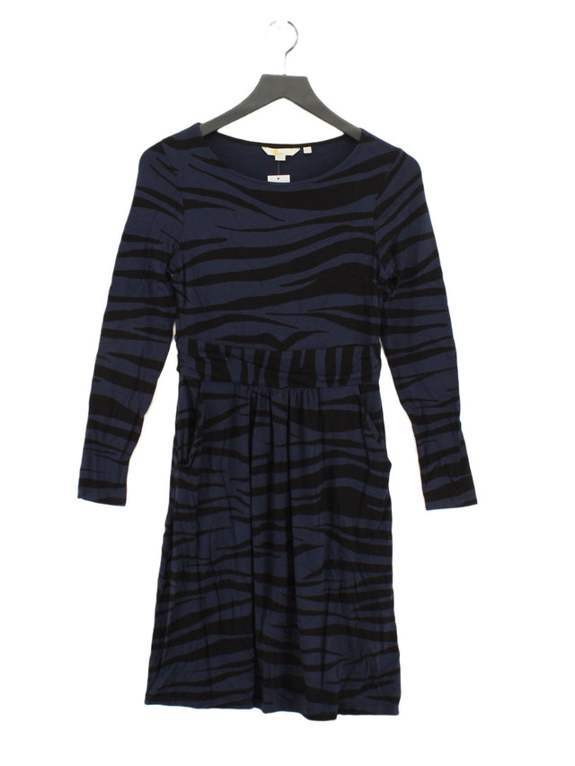 Boden Women's Midi Dress UK 10 Blue Viscose with Elastane