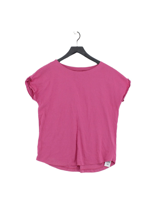 Next Women's T-Shirt UK 12 Pink 100% Cotton