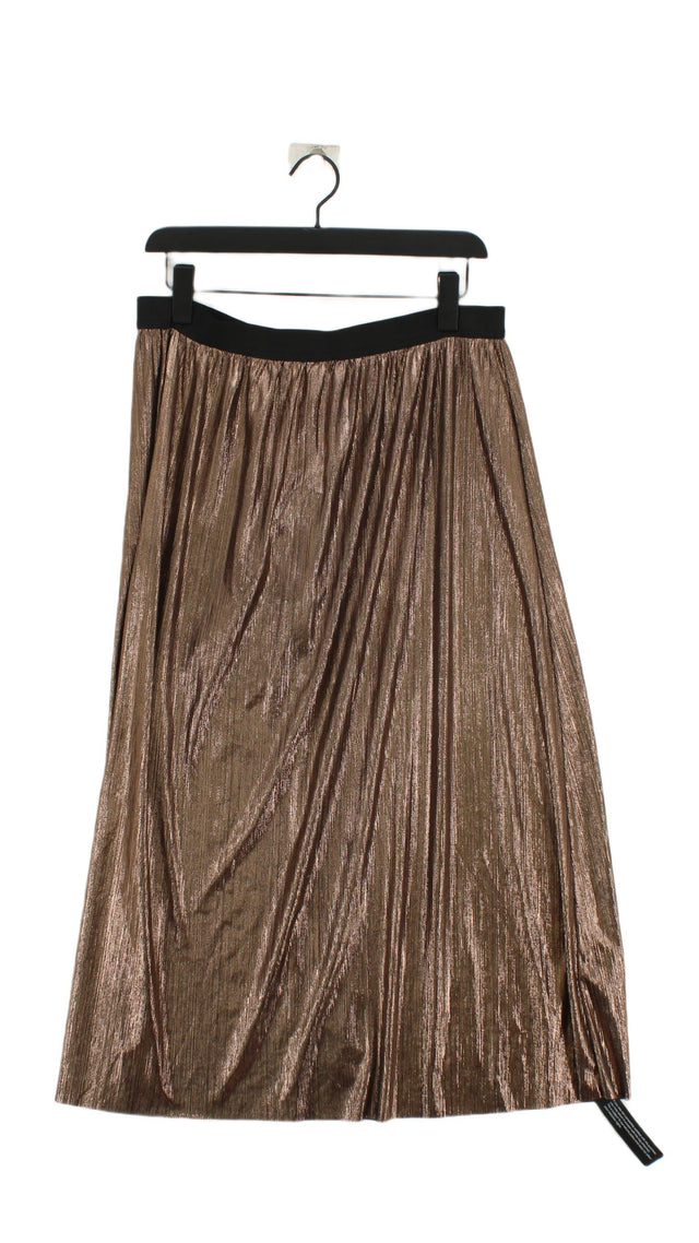 Roman Women's Midi Skirt UK 18 Brown Polyester with Elastane