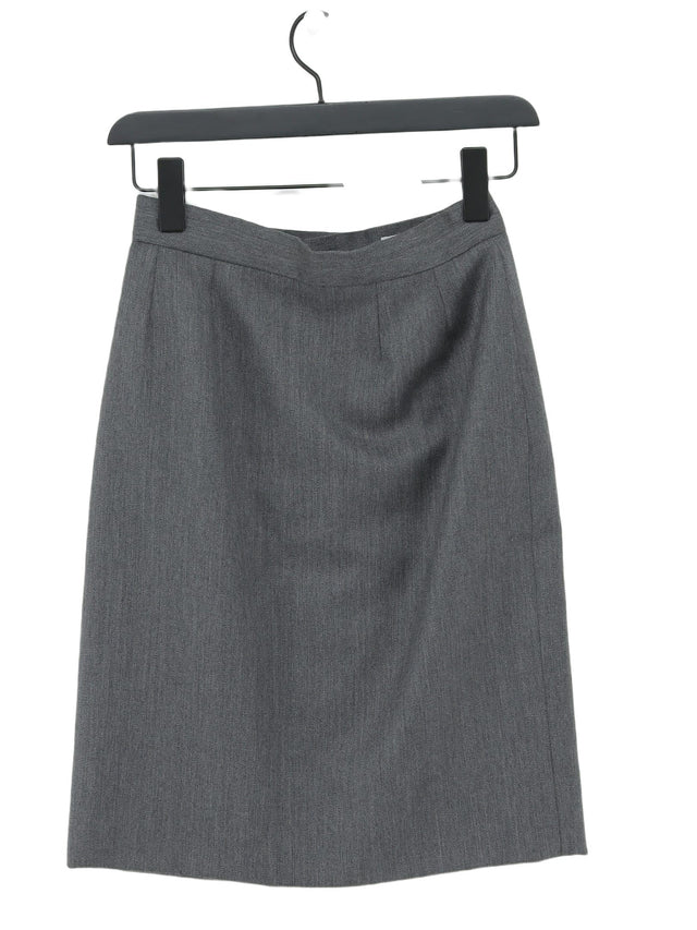 Givenchy Women's Midi Skirt W 26 in Grey Wool with Other