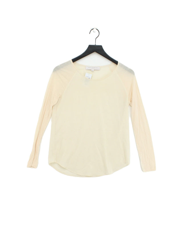 French Connection Women's Top XS Cream 100% Other