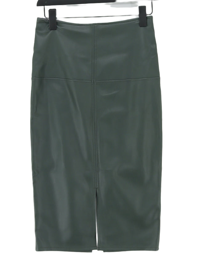 Warehouse Women's Midi Skirt UK 8 Green 100% Polyester