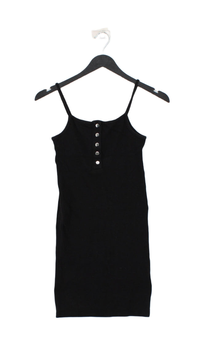 Tally Weijl Women's Midi Dress XS Black Cotton with Elastane