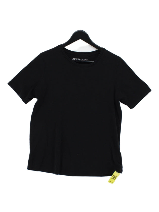 Capsule Women's T-Shirt UK 18 Black 100% Cotton