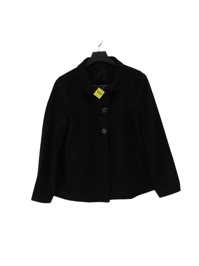 Zara Women's Coat M Black Wool with Viscose