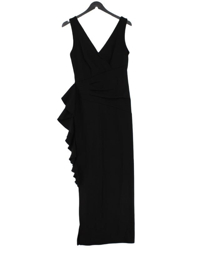 Jessica Wright Women's Maxi Dress UK 12 Black Polyester with Elastane