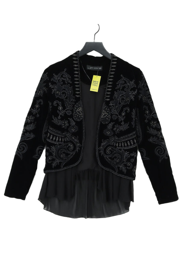 Zara Women's Blazer XS Black 100% Polyester