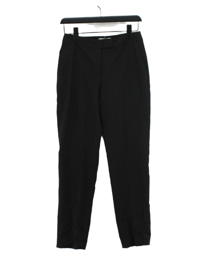 Hobbs Women's Suit Trousers UK 8 Black Wool with Elastane