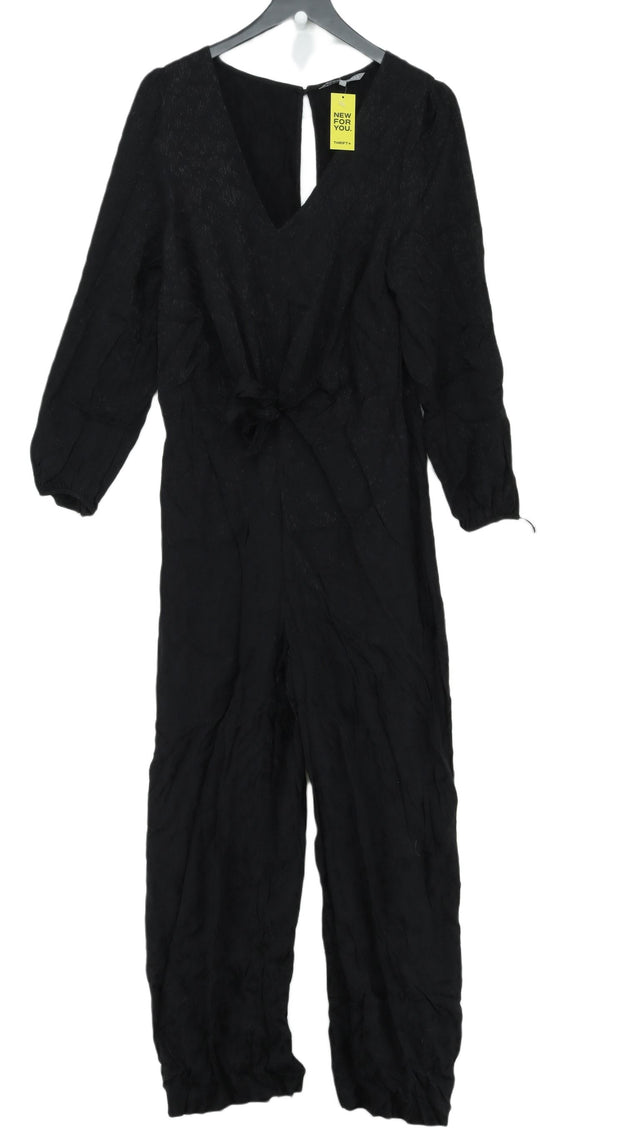 Oliver Bonas Women's Jumpsuit UK 16 Black 100% Viscose