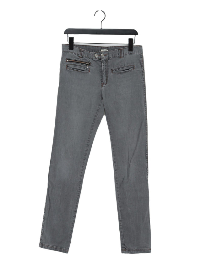 Noa Noa Women's Jeans W 31 in Grey Cotton with Elastane