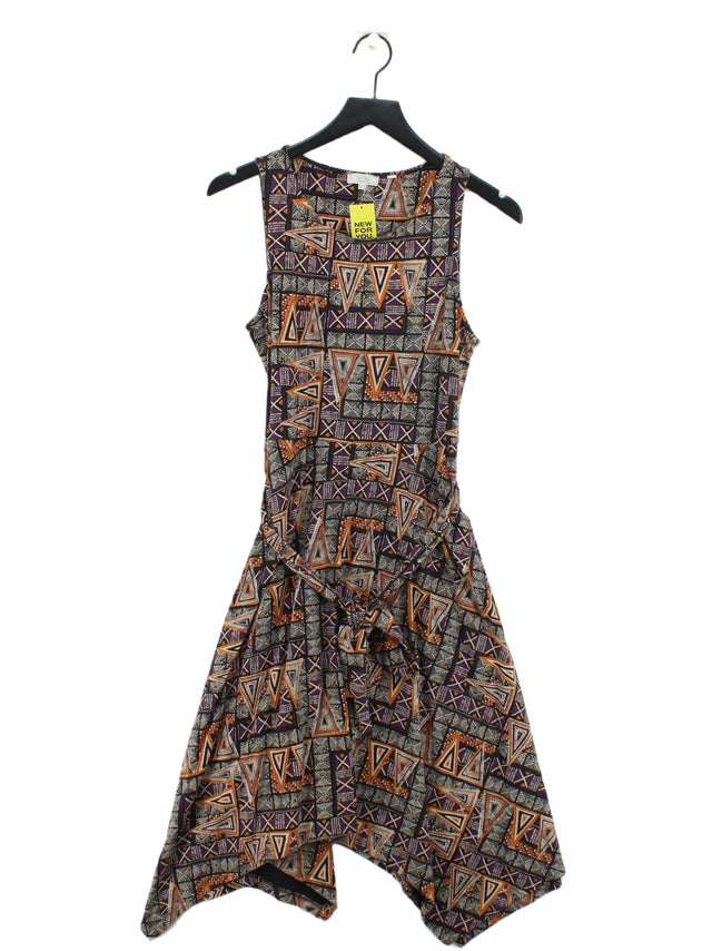 FatFace Women's Midi Dress UK 12 Multi Cotton with Elastane