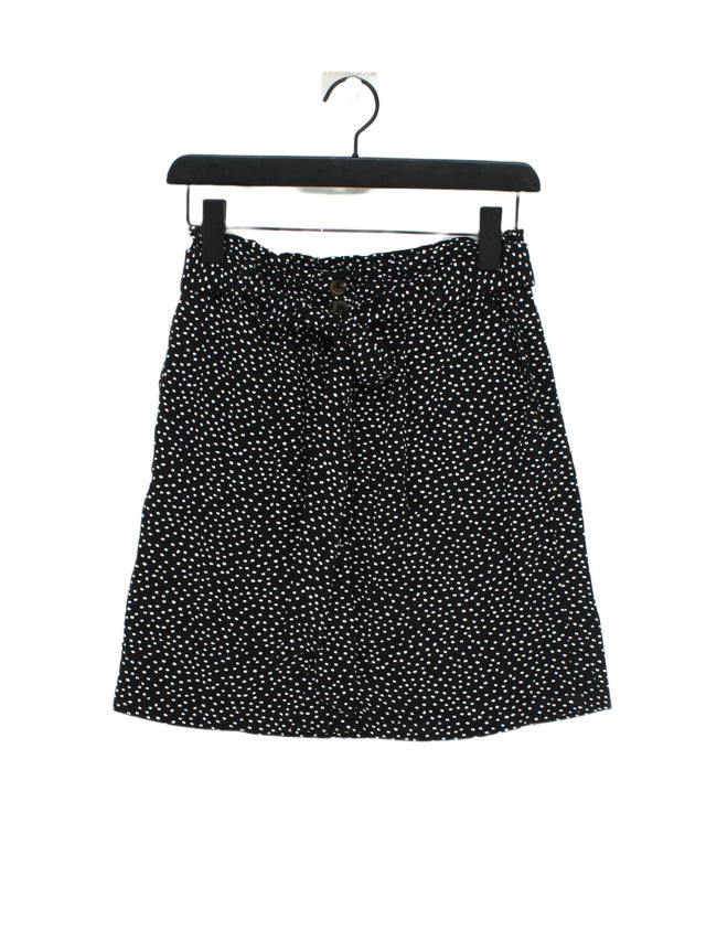 Oasis Women's Mini Skirt UK 8 Black 100% Viscose