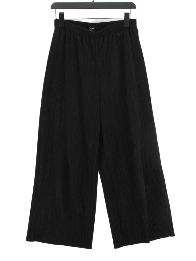 Topshop Women's Suit Trousers UK 12 Black 100% Polyester