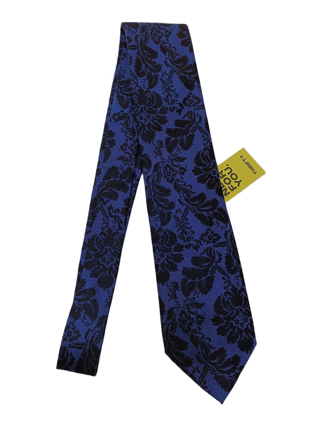 Ben Sherman Men's Tie Blue 100% Silk