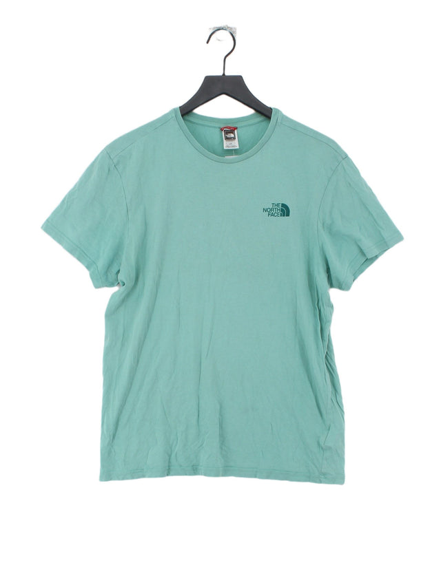 The North Face Men's T-Shirt L Blue 100% Cotton